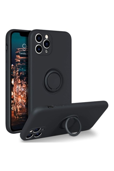 SOHO Carcasă de protecție compatibilă cu Apple iPhone 11 Pro, inel din silico...