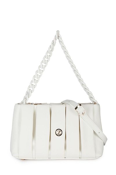 Zühre White Bag with Chain Strap Z0321