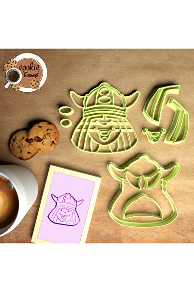 CookieKonsept مجموعة قوالب استحمام الطفل كوين - متوافقة مع البسكويت والعجين والطين