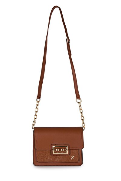 Zühre Accessory Detailed Tan Shoulder Bag Z0015