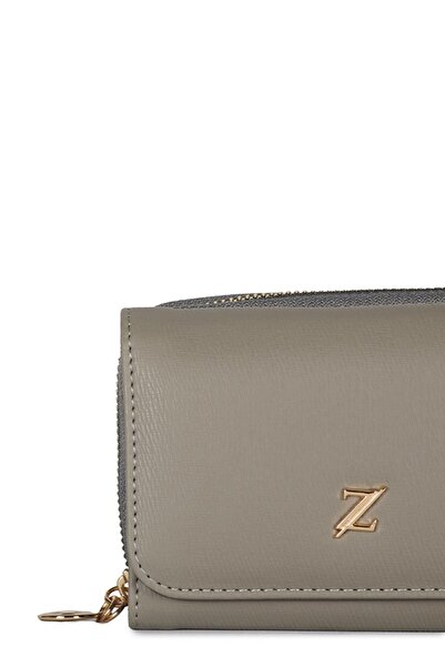 Zühre Snap Closure Compartment K.Gray Wallet Zc028