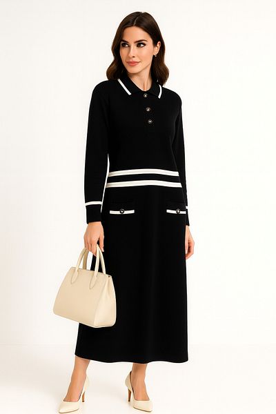 semela KNOB DETAILED KNITWEAR DRESS