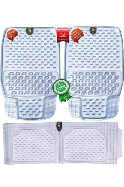 Master FLAK Tech Transparent Car Mat Set Clear 3 pieces Floor mats Exact fit
