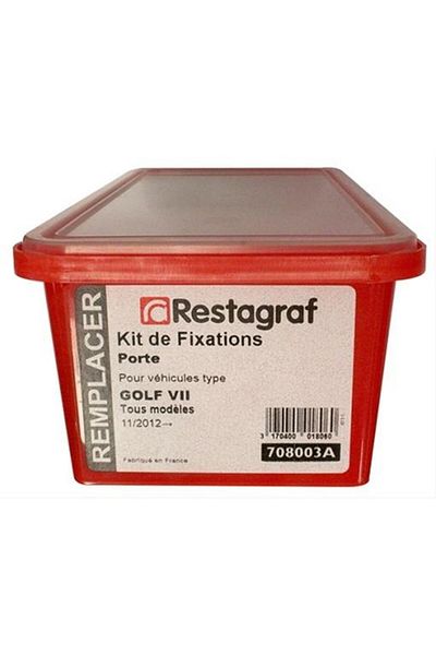 RESTAGRAF Front/rear door mounting clip set A708003A, plastic, compatible with Volkswage