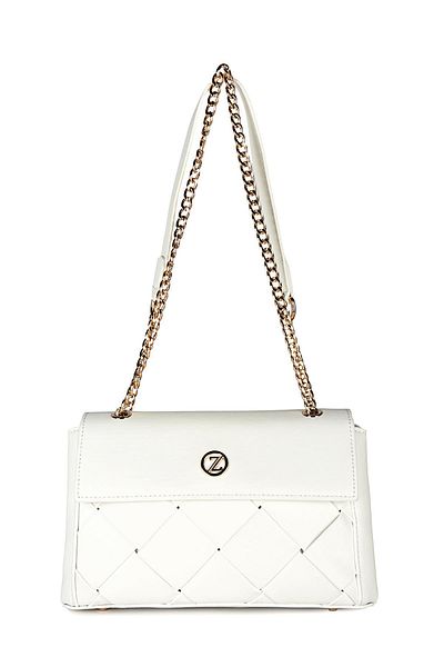 Zühre Textured Ecru Bag Z0025