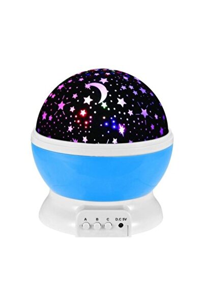 Urban Trends Lampa de veghe rotativa, variatii de culori cu proiector stelute...