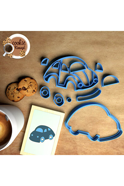 CookieKonsept مجموعة قوالب استحمام الطفل للسيارة # 2 – متوافق مع الكوكيز والعجين والطين