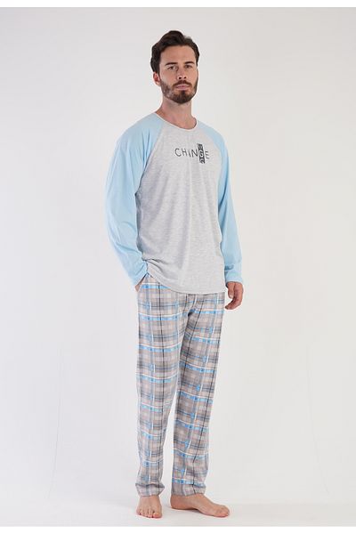 Vienetta Secret Vienetta Change Cotton Pajamas Grey