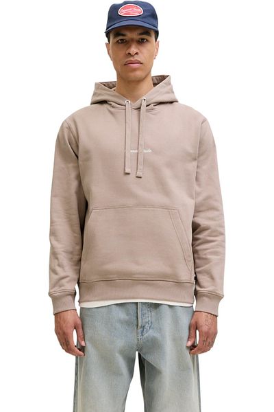 Jack & Jones Hanorac JACK &JONES Norrebro EMB Hood - 12282861-Mocha Meringue