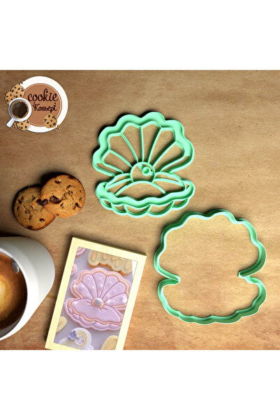 CookieKonsept مجموعة قوالب استحمام الطفل على شكل صدفة المحار - متوافقة مع الك...
