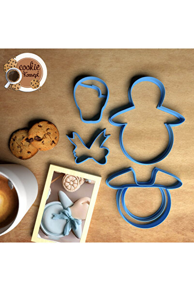 CookieKonsept مجموعة قوالب استحمام الطفل اللهاية # 2 – متوافق مع الكوكيز والع...