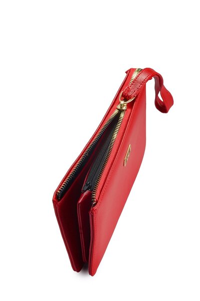 Zühre Red Wallet with Bracelet Detail Zc021