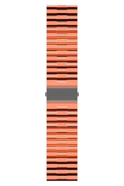 noktaks Samsung Gear S3 22mm Compatible - Cord Silicone Cord - Krd-27 - Orange - T15761