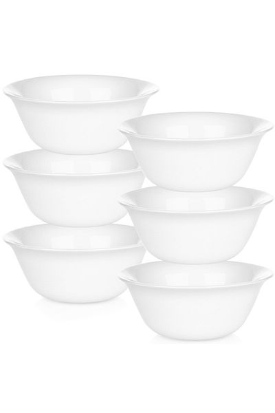 shumee White glass bowls 300 ml 6 pcs.