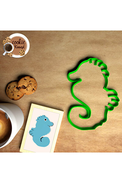 CookieKonsept مجموعة قوالب استحمام الطفل على شكل حصان البحر - متوافقة مع الكع...