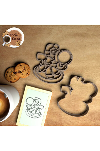 CookieKonsept مجموعة قوالب استحمام الطفل على شكل غزال - متوافقة مع البسكويت و...