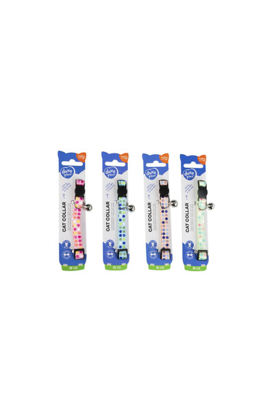 Duvo طوق قطط نايلون بألوان متنوعة 20×30 سم / 10 مم حلوى - قطعة واحدة