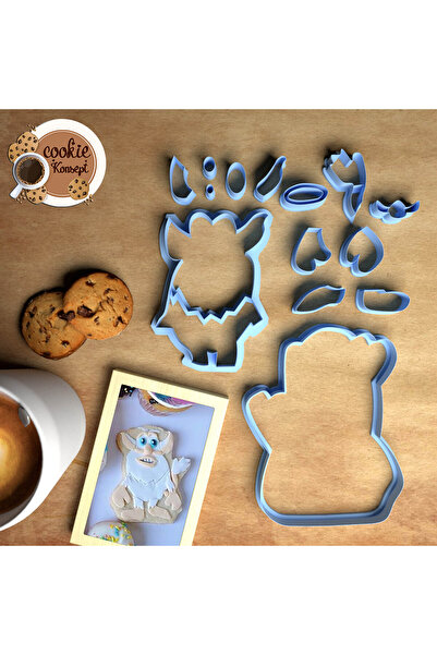 CookieKonsept مجموعة قوالب استحمام الطفل بوبا - متوافقة مع الكعك والعجين والطين