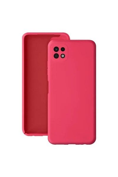 SOHO Protective Case for Samsung A22 5G Liquid Silicone Pink Fuchsia/Pink