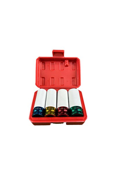 GEBOTOOLS SET 4 TUBULARE CU PROTECTIE PENTRU JANTE ALIAJ 1/2 17-22MM GEBO TOOLS