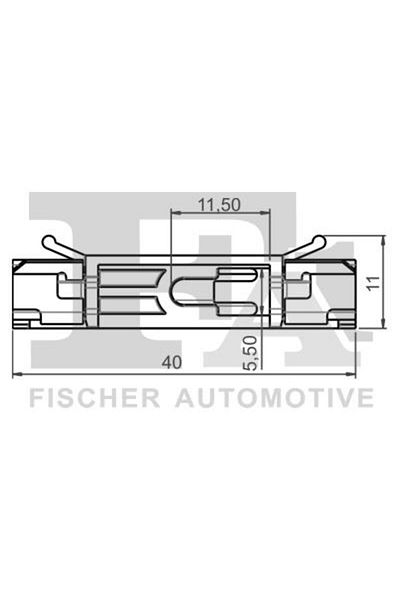 FA1 10-40081.25, Clema de fixare pentru geam