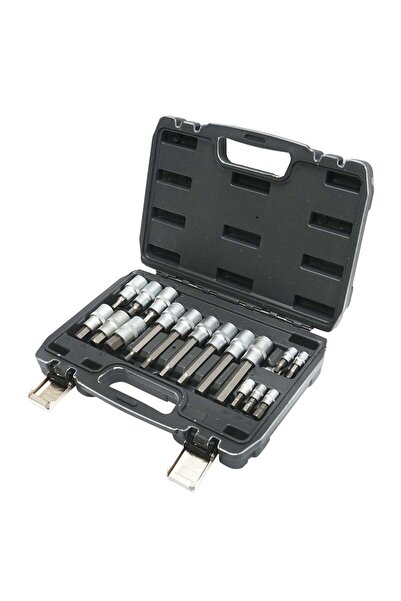 GEBOTOOLS КОМПЛЕКТ ОТ 18 КЪСИ И ДЪЛГИ ШЕСТОЪГЪЛНИ БИТОВЕ 1/4 1/2