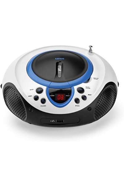 Genel Markalar Lenco SCD-38 Taşınabilir Müzik Seti Radyo CD Çalar MP3 USB