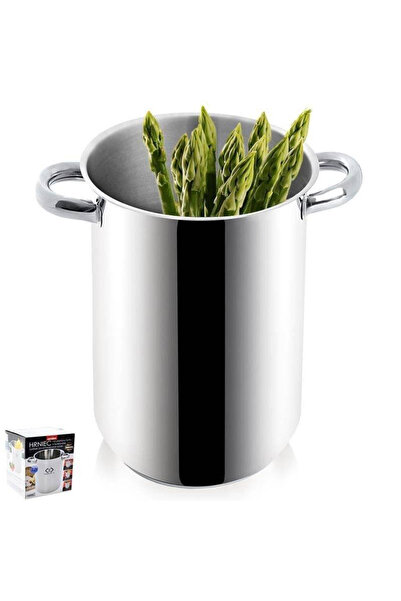 shumee Oală din oțel inoxidabil pentru sparanghel și paste, 14 cm, 3,2 l
