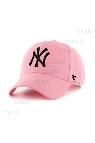 caxis Pink Sports Hat Unisex Adjustable with Velcro Back