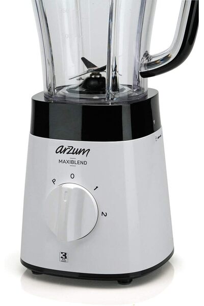 Genel Markalar Arzum AR1057 Maxiblend Sürahi Blender, 500W, 1.5L Hacim, Paslanmaz Çelik Bıçak, Beyaz