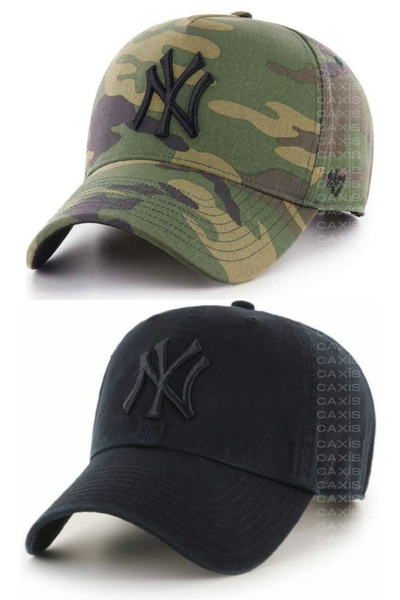 caxis قبعة رياضية للجنسين مكونة من قطعتين مع شريط فيلكرو خلفي قابل للتعديل