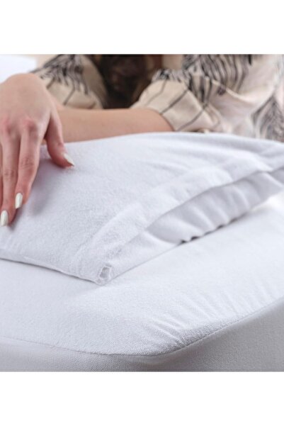 Genel Markalar 100 Pamuk Fitted Su Sıvı Geçirmez Yatak Koruyucu Alez Çarşaf (140 x 190)