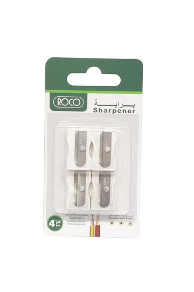 Roco Pocket Single Hole Sharpener – Silver Sleek and Portable Design