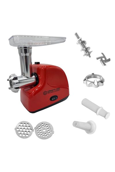 Craft-Tec Electric Meat Grinder - 3000W, 2 Screens, 1.8KG/min Meat
