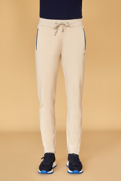SPORTEMPT Ανδρικό παντελόνι με αντίθεση χρωμάτων τσέπες - Μπεζ