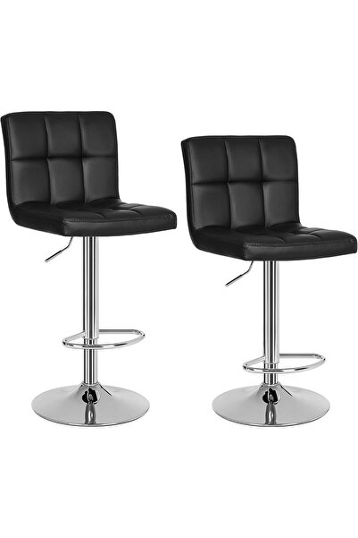 Hepta Collection SONGMICS 2 x bar tabureleri, bar tabureleri, sırtlıklı tezga...