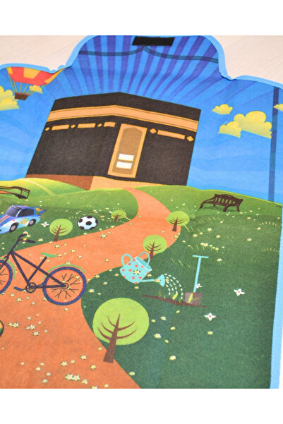 Bilenler Foldable Prayer Rug for Children – Design That Can Be a Bag + Portable Hanger