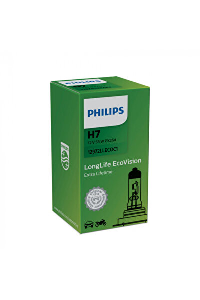 Philips Bec Far H7 55W 12V Durată de viață mai lungă Ecovision (Cutie)