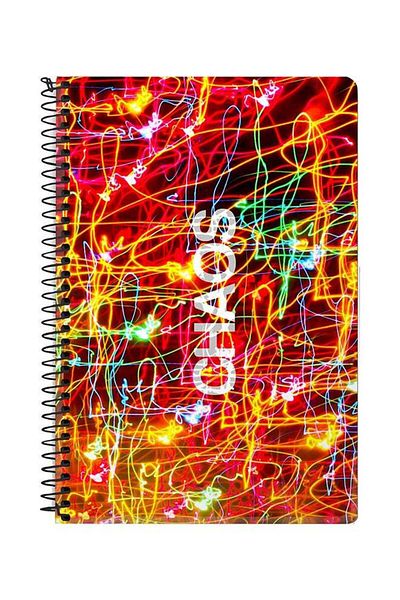 Stylizedd Chaos A5 Spiral Notebook Multicolour