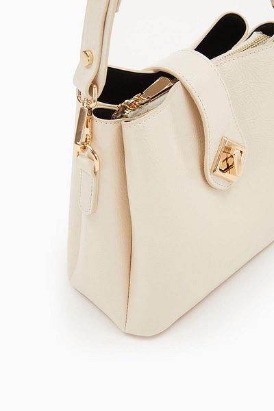 Levidor 930167 Bag Cream Patent Leather Women's Shoulder Bag