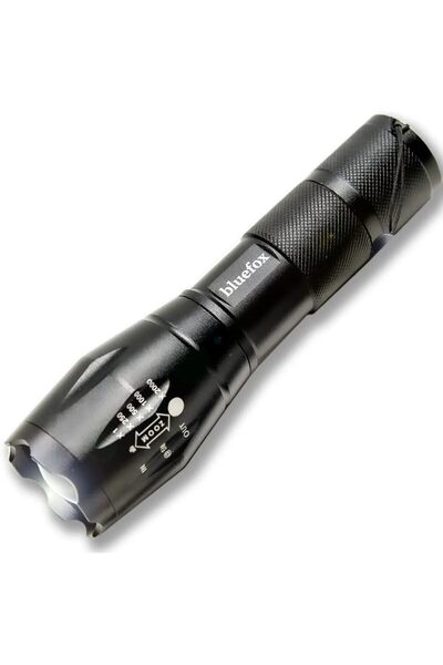 Hype Store Bluefox Güçlü LED El Feneri, 10W Ultra Parlak Işık, 5 farklı Mod, ...