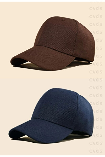 caxis Αθλητικό καπέλο Unisex 2 τεμαχίων Ρυθμιζόμενο με Velcro στην πλάτη