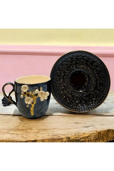 decovien 6 Person Porcelain Coffee Cup Set