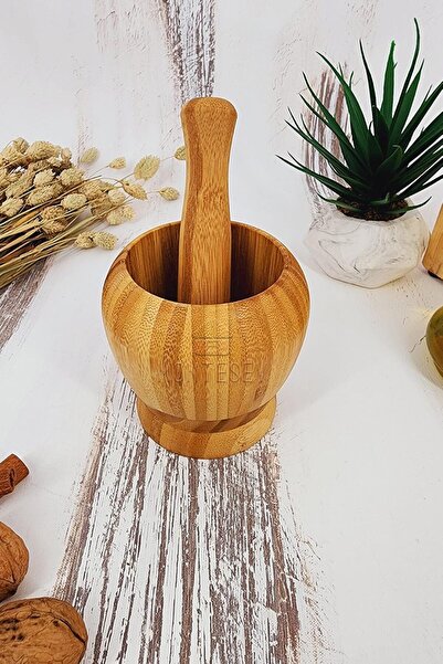 Hepta Collection مونتيسيف مطرقة ثوم خشبية مصنوعة يدويًا (12 قطعة من الخيزران)