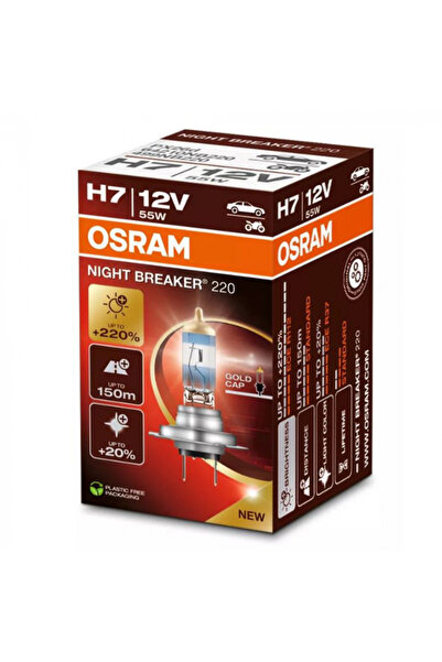Osram Bec halogen H7 12V cu întrerupător de noapte 220%