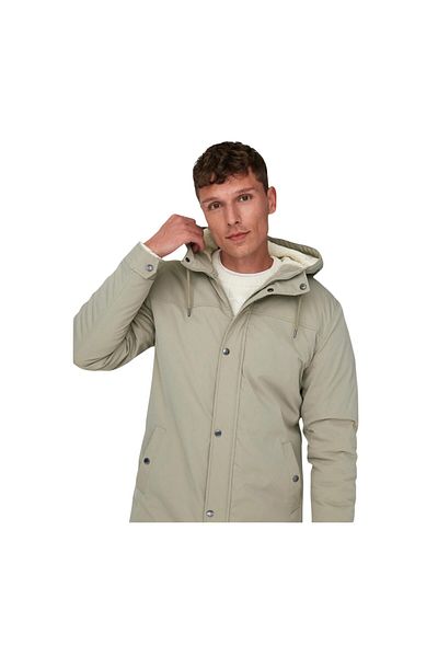 ONLY Men's Parka Light Khaki22025690