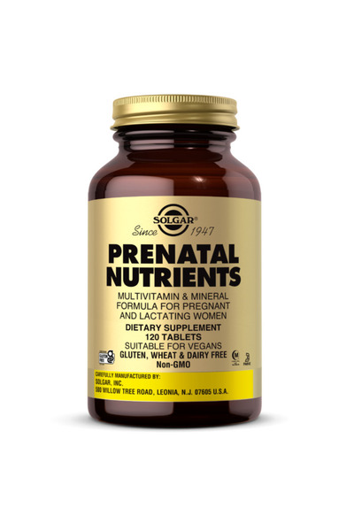 Solgar مغذيات ما قبل الولادة، 120 قرصًا، تدعم صحة المرأة