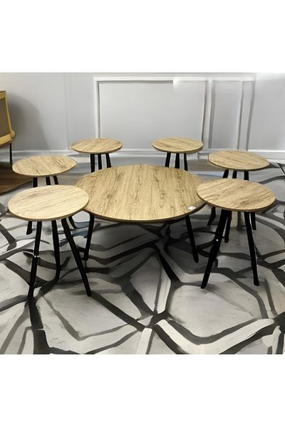 Kreslo Wooden Tea Table Set (7 Pieces)