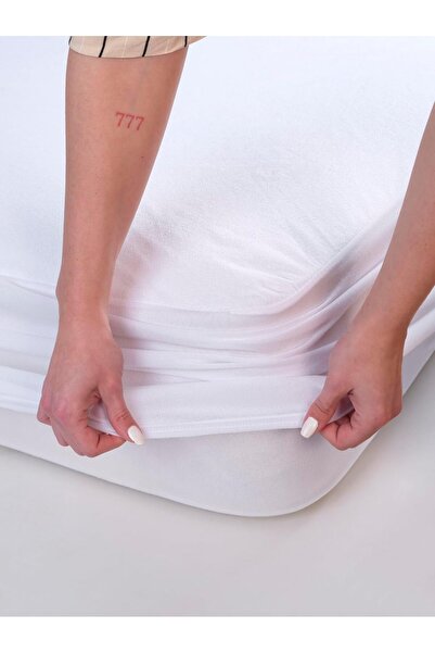 Genel Markalar 100 Pamuk Fitted Su Sıvı Geçirmez Yatak Koruyucu Alez Çarşaf (140 x 190)