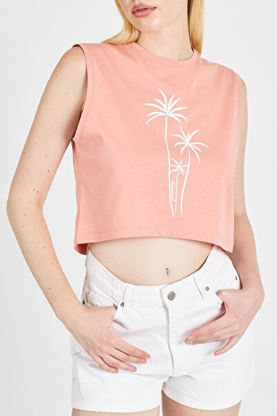 odelon Γυναικείο 100% βαμβακερό Salmon Crop